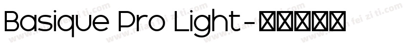 Basique Pro Light字体转换
